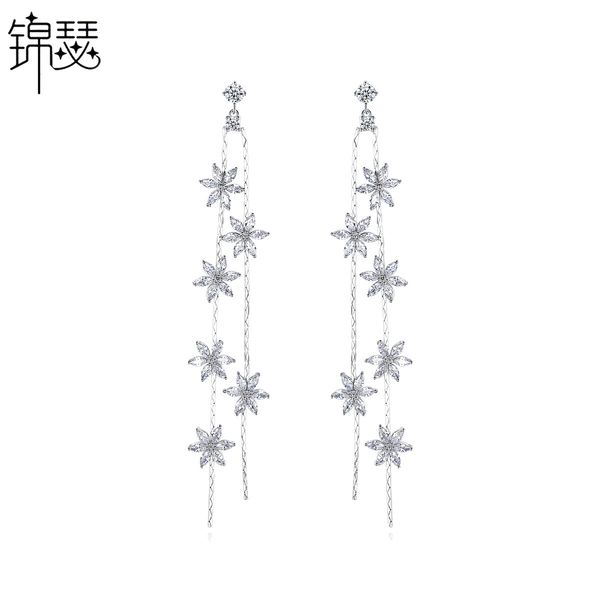 jewelry charm stud light flower earrings fashion korean version long tassel copper inlaid zirconium chain personality show face little girl, Golden
jewelry charm stud light flower earrings fashion korean version long tassel copper inlaid zirconium chain personality show face little girl, Golden