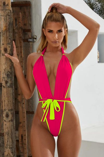 one-piece suits bandage one piece swimsuit female thong bikini 2021 v-neck swimwear women biquinis neon high cut monokini beach wear la
one-piece suits bandage one piece swimsuit female thong bikini 2021 v-neck swimwear women biquinis neon high cut monokini beach wear la