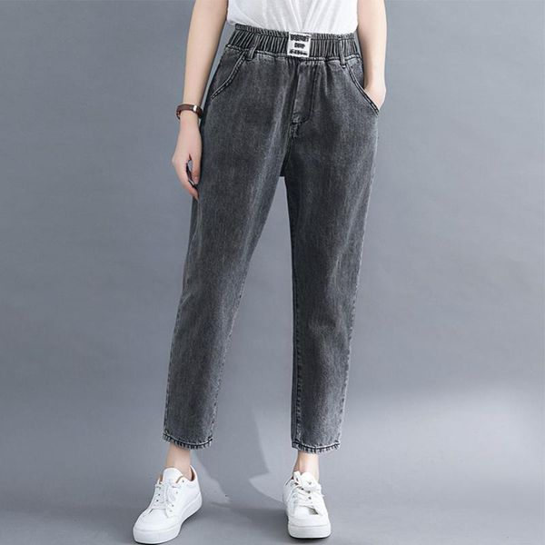 women's jeans qpfjqd simple women 2021 vintage washed elastic waist denim trouser female spring summer pockets loose cotton harem pants, Blue
women's jeans qpfjqd simple women 2021 vintage washed elastic waist denim trouser female spring summer pockets loose cotton harem pants, Blue