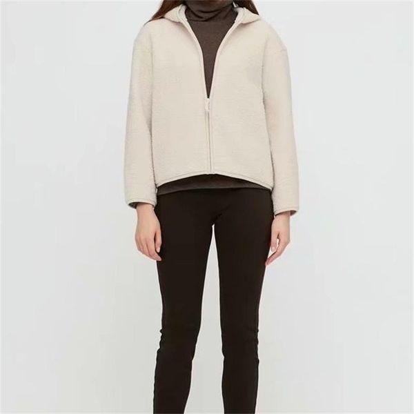 women's jackets women 2021 fashion thick warm lamb wool hooded jacket vintage long sleeve pockets female outerwear chic coat, Black;brown
women's jackets women 2021 fashion thick warm lamb wool hooded jacket vintage long sleeve pockets female outerwear chic coat, Black;brown