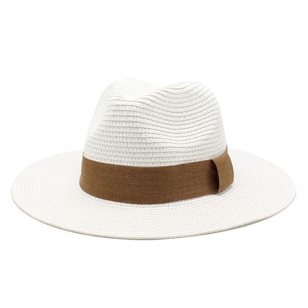natural wide brim sun straw hat summer beach jazz hat for women men fashion uv protetion visor hats, Blue;gray
natural wide brim sun straw hat summer beach jazz hat for women men fashion uv protetion visor hats, Blue;gray