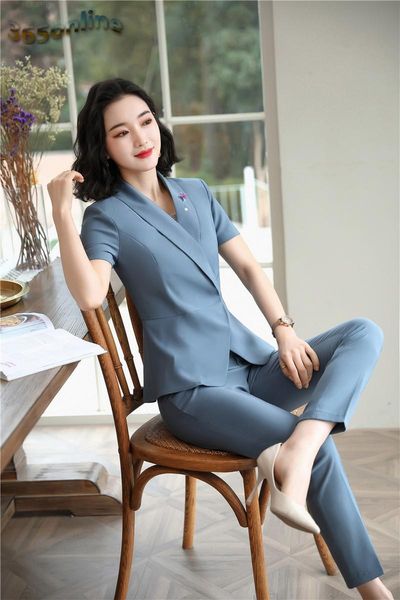 styles formal women business suits with pants and jackets coat for ladies office work wear professional ol blazers set women's two piec, White
styles formal women business suits with pants and jackets coat for ladies office work wear professional ol blazers set women's two piec, White