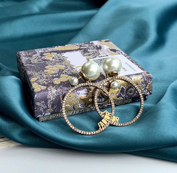 luxury jewelry cd with designer red earrings d's pearl fashion / dijia's letter net, Red;brown
luxury jewelry cd with designer red earrings d's pearl fashion / dijia's letter net, Red;brown