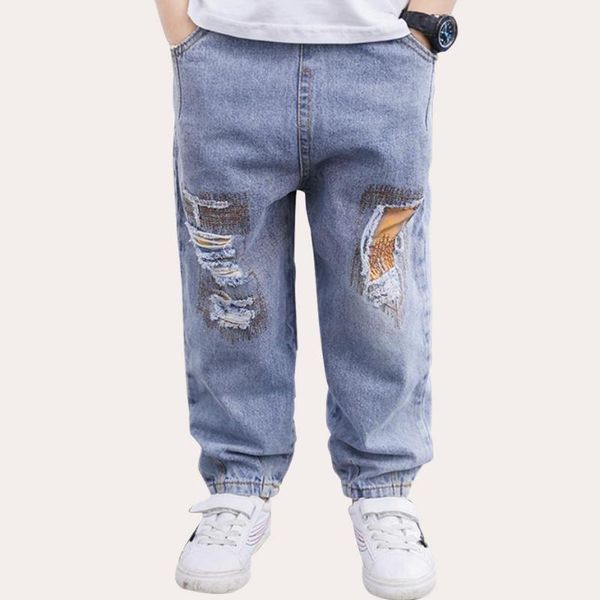 jeans boy patchwork ripped kids spring auutmn kid teenage children's clothing for boys 6 8 10 12 14, Blue
jeans boy patchwork ripped kids spring auutmn kid teenage children's clothing for boys 6 8 10 12 14, Blue