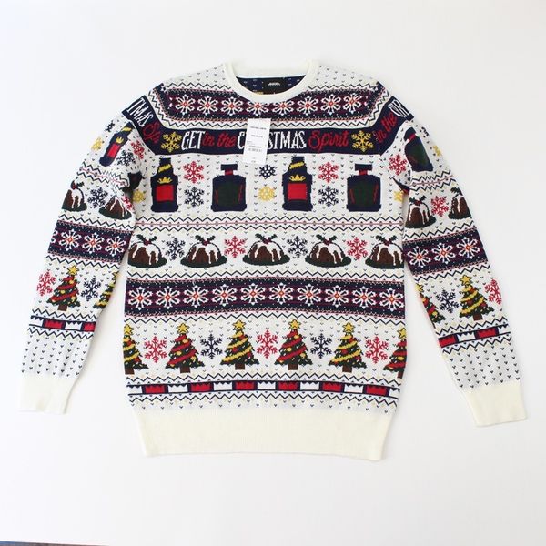 fashion sweater men's christmas round neck pullover acrylic knitwear clothes, White;black
fashion sweater men's christmas round neck pullover acrylic knitwear clothes, White;black