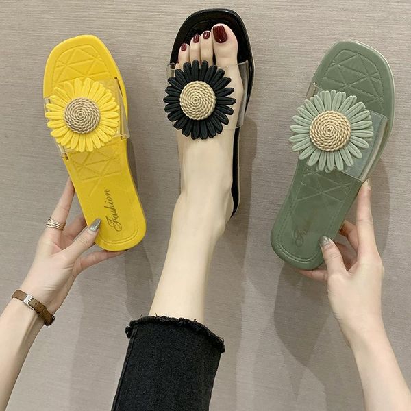 summer style slippers lady chrysanthemum flower indoor and outdoor wear net red jelly shoes leisure girls sand, Black
summer style slippers lady chrysanthemum flower indoor and outdoor wear net red jelly shoes leisure girls sand, Black