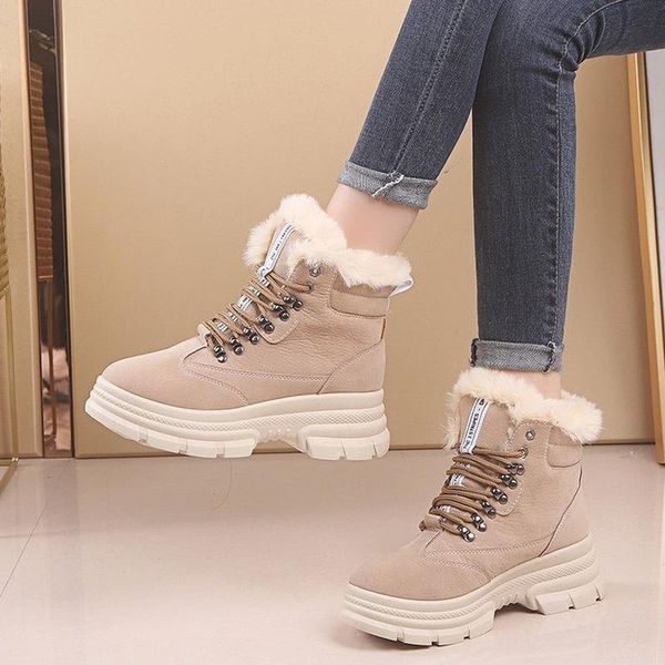 boots warm women winter plus velvet thick-bottomed motorcycle muffin bottom tie short woman, Black
boots warm women winter plus velvet thick-bottomed motorcycle muffin bottom tie short woman, Black
