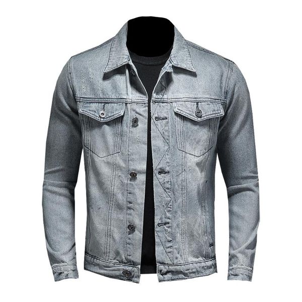 men's jackets nice mens cotton denim jacket men casual solid color lapel single breasted jeans autumn hight quality slim fit coats, Black;brown
men's jackets nice mens cotton denim jacket men casual solid color lapel single breasted jeans autumn hight quality slim fit coats, Black;brown