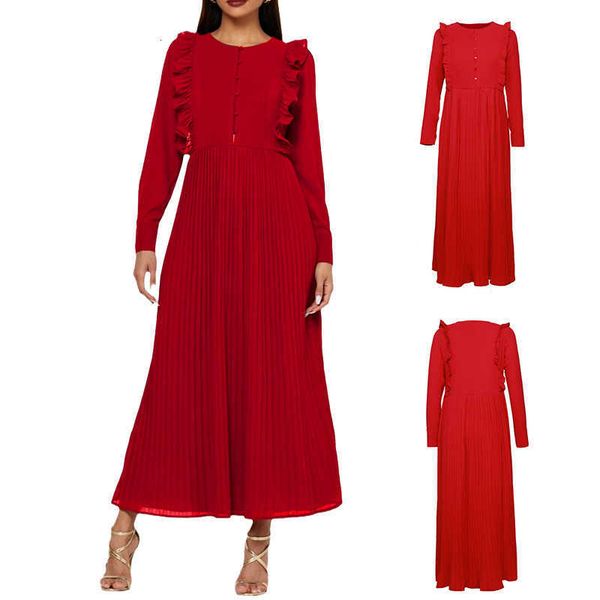 2021 autumn winter drs hepburn lotus leaf edge long sleeve pleated skirt medium length, Black;gray
2021 autumn winter drs hepburn lotus leaf edge long sleeve pleated skirt medium length, Black;gray