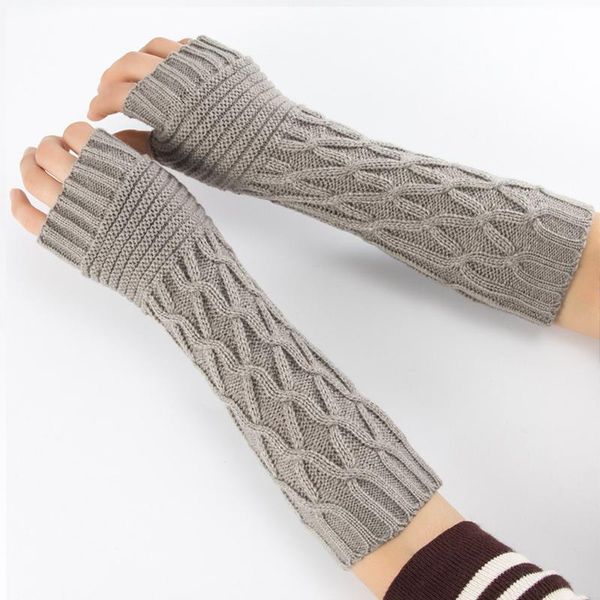 five fingers gloves women semi-long autumn winter knitted half fingered hand warmer girls rhombus soft mitten arm sleeves glove, Blue;gray
five fingers gloves women semi-long autumn winter knitted half fingered hand warmer girls rhombus soft mitten arm sleeves glove, Blue;gray