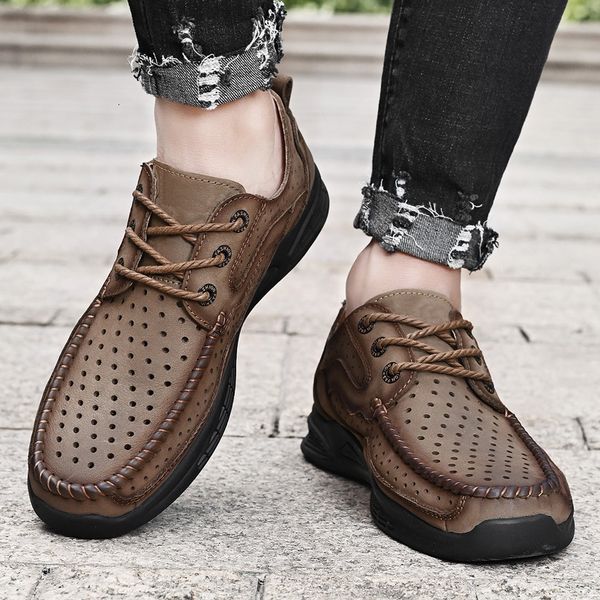 dress shoes genuine leather men casual comfortable shoe breathable lace-up walking outdoor for fashion sneakers 13nn, Black
dress shoes genuine leather men casual comfortable shoe breathable lace-up walking outdoor for fashion sneakers 13nn, Black