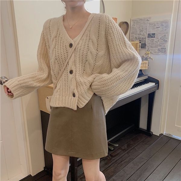 hoodies women sweaters short coat loose twist knit cardigan sweater autumn winter, Black
hoodies women sweaters short coat loose twist knit cardigan sweater autumn winter, Black