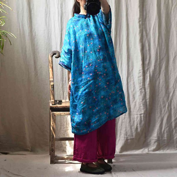 johnature women stand linen dresses print floral half sleeve loose vintage button female original chinese style dresses 210521, Black;gray
johnature women stand linen dresses print floral half sleeve loose vintage button female original chinese style dresses 210521, Black;gray