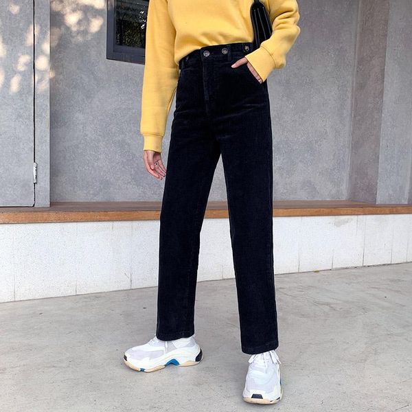 women's pants & capris plus size 2021 spring loose solid wide leg trousers full length zipper button corduroy long rh667, Black;white
women's pants & capris plus size 2021 spring loose solid wide leg trousers full length zipper button corduroy long rh667, Black;white
