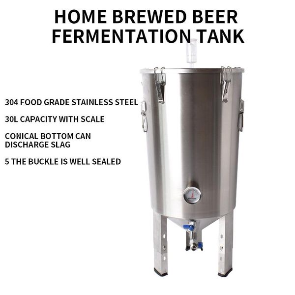 home wine making machines 30l brewed beer fermentation tank cone-shaped 304 stainless steel self-brewed
home wine making machines 30l brewed beer fermentation tank cone-shaped 304 stainless steel self-brewed