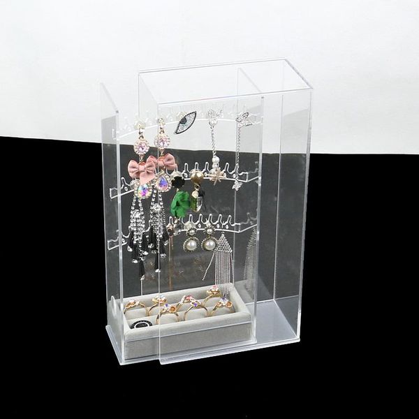 storage boxes & bins clear/black jewelry box dust-proof earring rack acrylic holder standing ring showing
storage boxes & bins clear/black jewelry box dust-proof earring rack acrylic holder standing ring showing