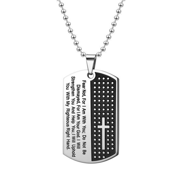 pendant necklaces jesus cross bible versestitanium steel necklace book dog tag for menboy prayer christian stainless male jewelry, Silver
pendant necklaces jesus cross bible versestitanium steel necklace book dog tag for menboy prayer christian stainless male jewelry, Silver
