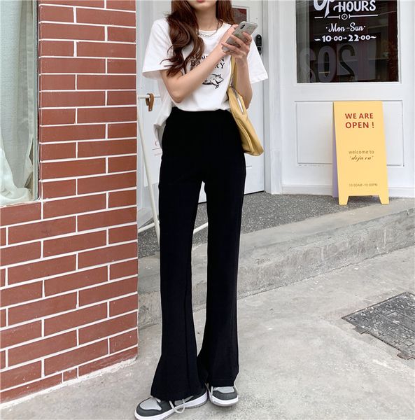 capris ytx182 spring and autumn korean version of straight leg all-match thin split pants, Black;white
capris ytx182 spring and autumn korean version of straight leg all-match thin split pants, Black;white