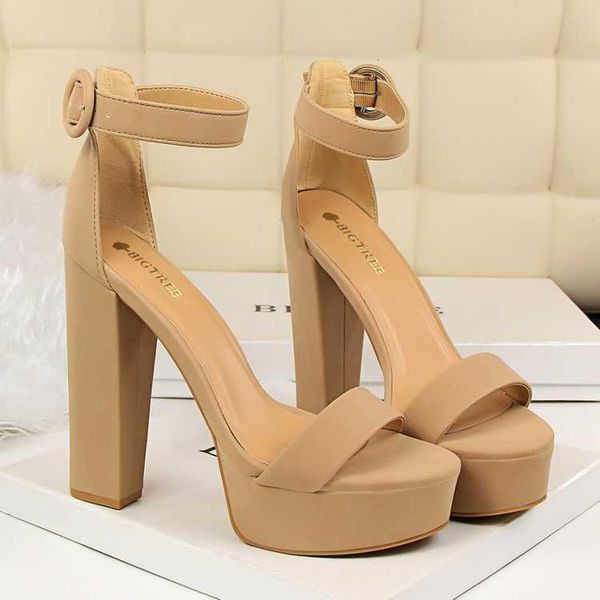 dress shoes wind thick heel nightclub women's high water platform open toe summer sandals, Black
dress shoes wind thick heel nightclub women's high water platform open toe summer sandals, Black
