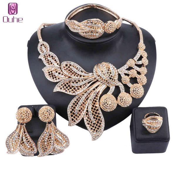 jewelry sets fashion african dubai gold nigerian crystal necklace bangle ring earrings women italian bridal accessories set, Black
jewelry sets fashion african dubai gold nigerian crystal necklace bangle ring earrings women italian bridal accessories set, Black