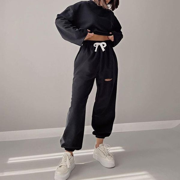 running pants 2021 fashion women ripped jogger sweatpants high waist solid baggy hole harem street hip hop sport casual trousers, Black;blue
running pants 2021 fashion women ripped jogger sweatpants high waist solid baggy hole harem street hip hop sport casual trousers, Black;blue