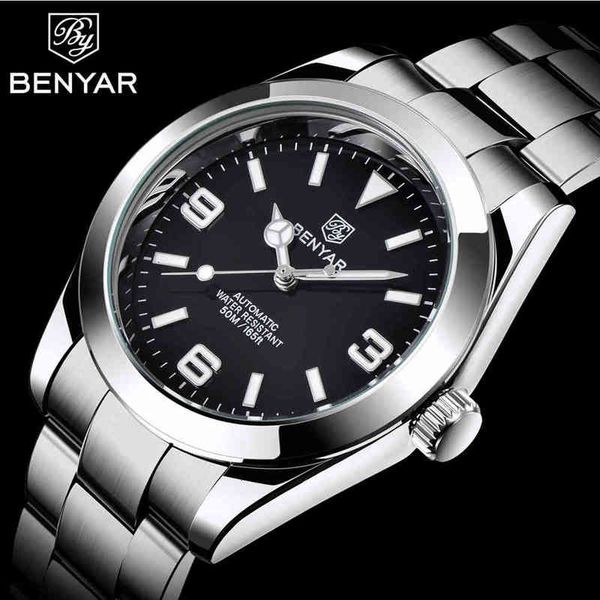 men watches luxury benyar automatic rust-steel men waterproof mechanical reloj hombre xfcs, Slivery;brown
men watches luxury benyar automatic rust-steel men waterproof mechanical reloj hombre xfcs, Slivery;brown
