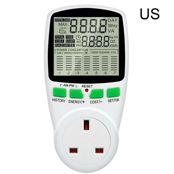 smart home control plug meter to measure current voltage power convert electricity bill digital lcd energy wameter
smart home control plug meter to measure current voltage power convert electricity bill digital lcd energy wameter