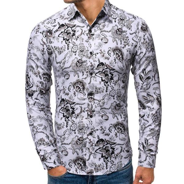 men's casual shirts button-up shirt cardigan simple breasted blouses men long sleeve printed formal male autumn office, White;black
men's casual shirts button-up shirt cardigan simple breasted blouses men long sleeve printed formal male autumn office, White;black