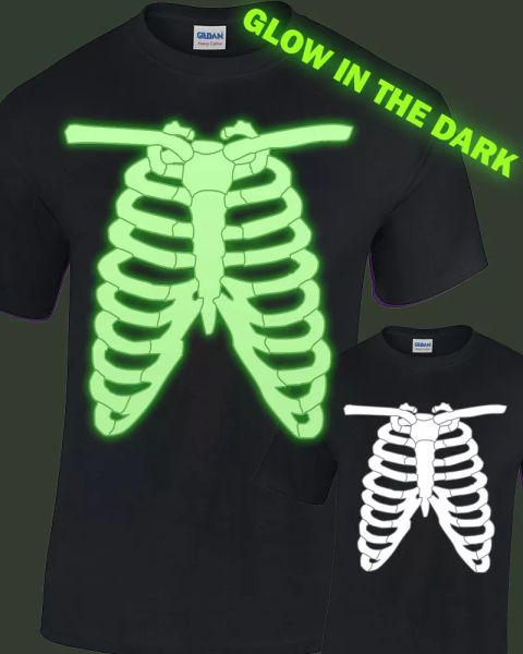 Brustkorb Leuchten Im Dunklen T-Shirt Herren Damen Glühend Halloween Kostüm, White;black
Brustkorb Leuchten Im Dunklen T-Shirt Herren Damen Glühend Halloween Kostüm, White;black