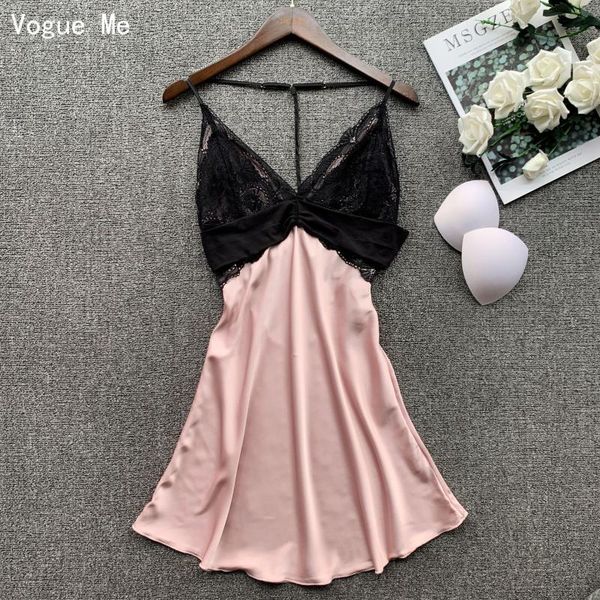 women's sleepwear voguevivi summer nightgowns women lace temptation sleepshirts back mesh sling pijamas sleep dress, Black;red
women's sleepwear voguevivi summer nightgowns women lace temptation sleepshirts back mesh sling pijamas sleep dress, Black;red