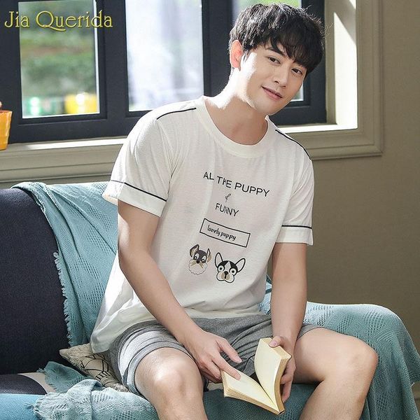men's sleepwear cotton 2021 fashion home clothing letter cartoon printing big size trendy pajama men pyjamas set summer, Black;brown
men's sleepwear cotton 2021 fashion home clothing letter cartoon printing big size trendy pajama men pyjamas set summer, Black;brown