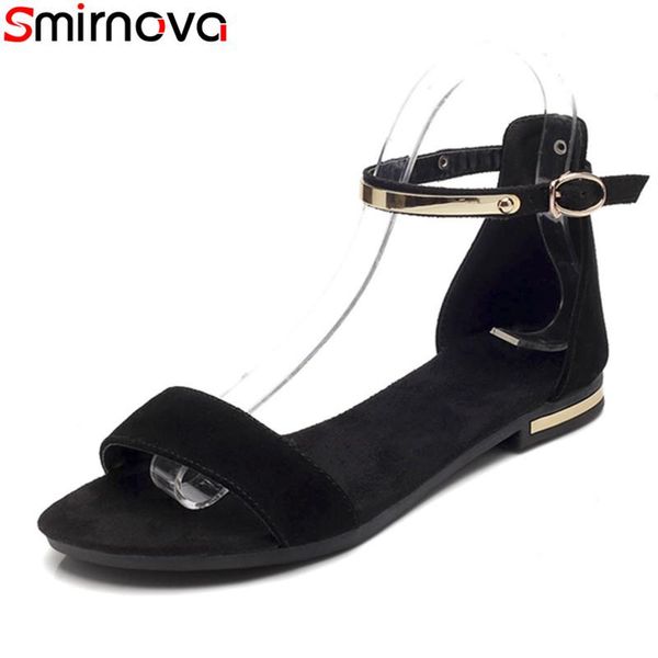 smirnova plus size 2021 fashion genuine leather women sandals ankle strap solid color black white leisure summer shoes
smirnova plus size 2021 fashion genuine leather women sandals ankle strap solid color black white leisure summer shoes