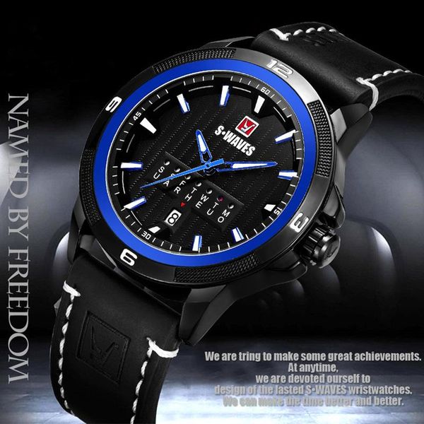 wristwatches unique quartz relogio masculino waterproof fashion watch men's army week sports leather date clock men, Slivery;brown
wristwatches unique quartz relogio masculino waterproof fashion watch men's army week sports leather date clock men, Slivery;brown