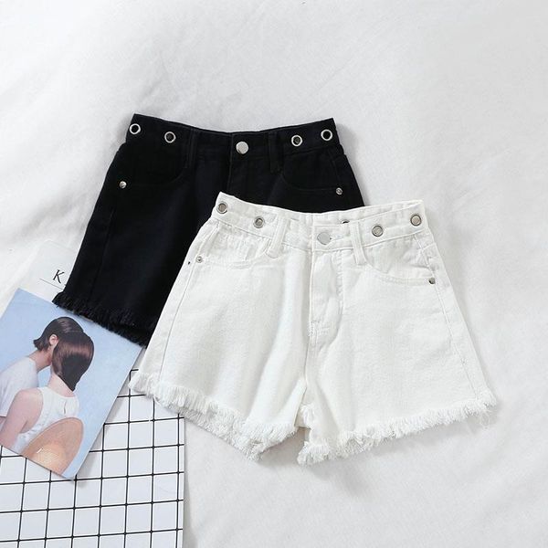 women's shorts 2021 fashion clothing retro wild loose thin high waist point jeans casual simple g363, White;black
women's shorts 2021 fashion clothing retro wild loose thin high waist point jeans casual simple g363, White;black