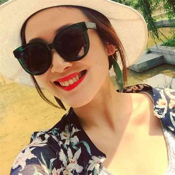 sunglasses korean sunglasses lin yun'er green tea same fashion brand round frame glasses dark cat's eye women's, White;black
sunglasses korean sunglasses lin yun'er green tea same fashion brand round frame glasses dark cat's eye women's, White;black