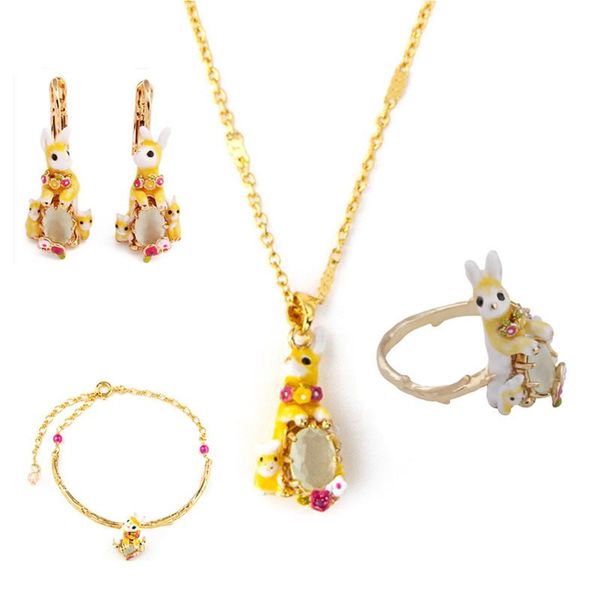 earrings & necklace jewelry set french fashion enamel animal ring luxury bracelet statement wedding for women, Silver
earrings & necklace jewelry set french fashion enamel animal ring luxury bracelet statement wedding for women, Silver