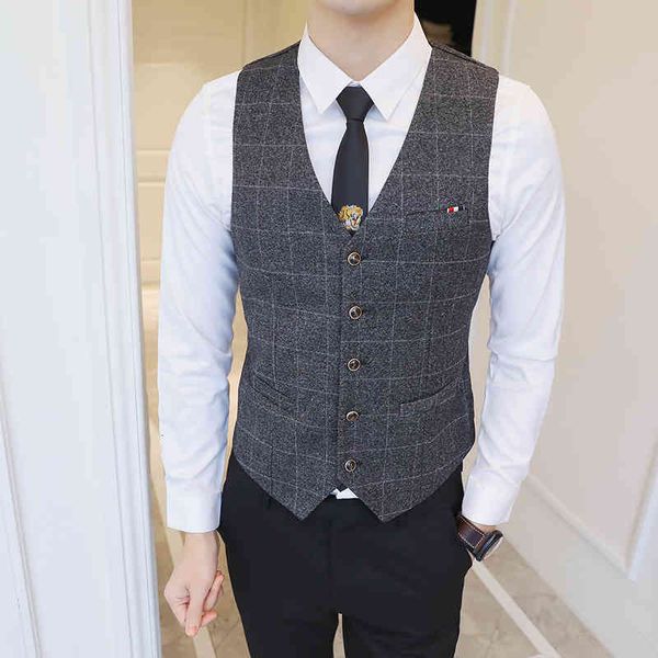 men's vests fashion men plaid suit v-neck casual sleeveless formal business for man wedding social waistcoat plus size 5xl ekb9, Black;white
men's vests fashion men plaid suit v-neck casual sleeveless formal business for man wedding social waistcoat plus size 5xl ekb9, Black;white