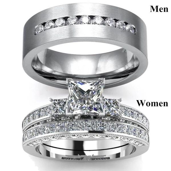 lovers rings woman crystal rhinestones set men zirconia stainless steel wedding engagement valentine day gift, Slivery;golden
lovers rings woman crystal rhinestones set men zirconia stainless steel wedding engagement valentine day gift, Slivery;golden