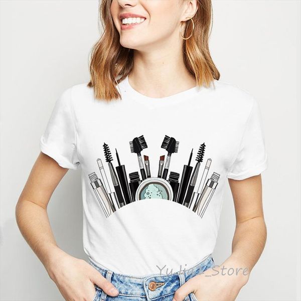 makeup brush print black and men t shirt womens white vintage women hipster summer woman kawaii clothes tees chemise femme, White;black
makeup brush print black and men t shirt womens white vintage women hipster summer woman kawaii clothes tees chemise femme, White;black