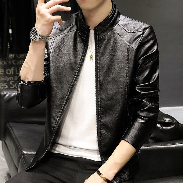 2021 leather men's jacket casual coat korean trend slim handsome autumn and winter plush season motorcycle jackets leathers wear, Black;brown
2021 leather men's jacket casual coat korean trend slim handsome autumn and winter plush season motorcycle jackets leathers wear, Black;brown