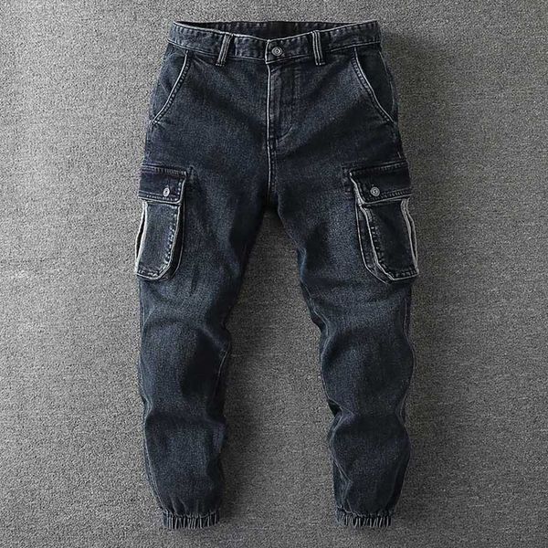 men's jeans fashion taper harem casual denim pants cargo joggers trousers slim fit streetwear clothing n0o0, Blue
men's jeans fashion taper harem casual denim pants cargo joggers trousers slim fit streetwear clothing n0o0, Blue