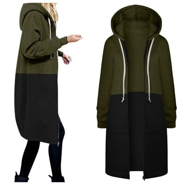 women's jackets women plus size hoodies autumn streetwear zip-up oversize sweatshirt jacket trendy solid pocket hooded collar, Black;brown
women's jackets women plus size hoodies autumn streetwear zip-up oversize sweatshirt jacket trendy solid pocket hooded collar, Black;brown