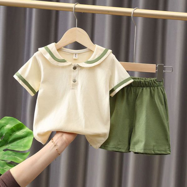 girls' summer suit dress girls' children's short sleeve 6 little clothes sports style 7, White
girls' summer suit dress girls' children's short sleeve 6 little clothes sports style 7, White