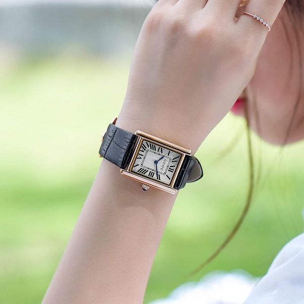 style rectangular womens watch roman scale fashion retro genuine leather strap waterproof quartz women gifts reloj wristwatches, Slivery;brown
style rectangular womens watch roman scale fashion retro genuine leather strap waterproof quartz women gifts reloj wristwatches, Slivery;brown