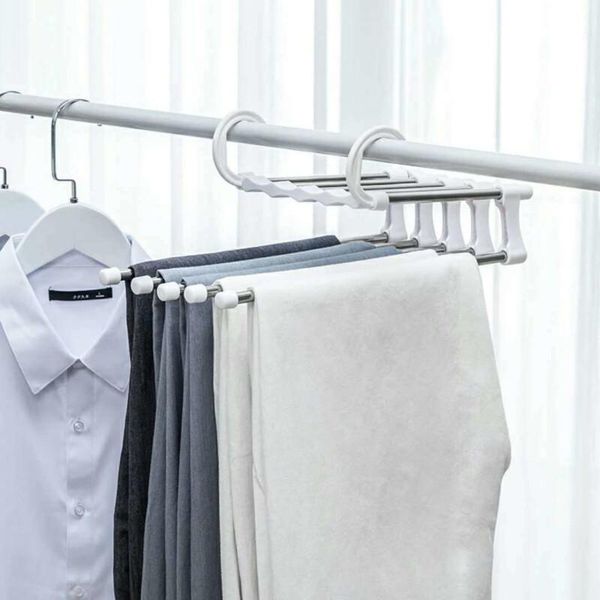 5-in-1 portable multi-function stainless steel clothes hanger space saving pants rack hangers for retractable & racks
5-in-1 portable multi-function stainless steel clothes hanger space saving pants rack hangers for retractable & racks