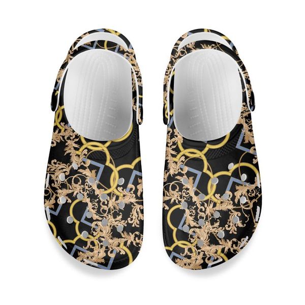 sandals kuiliu women's summer slipper golden pattern hole shoes breathable casual outdoor non-slip beach walking, Black
sandals kuiliu women's summer slipper golden pattern hole shoes breathable casual outdoor non-slip beach walking, Black