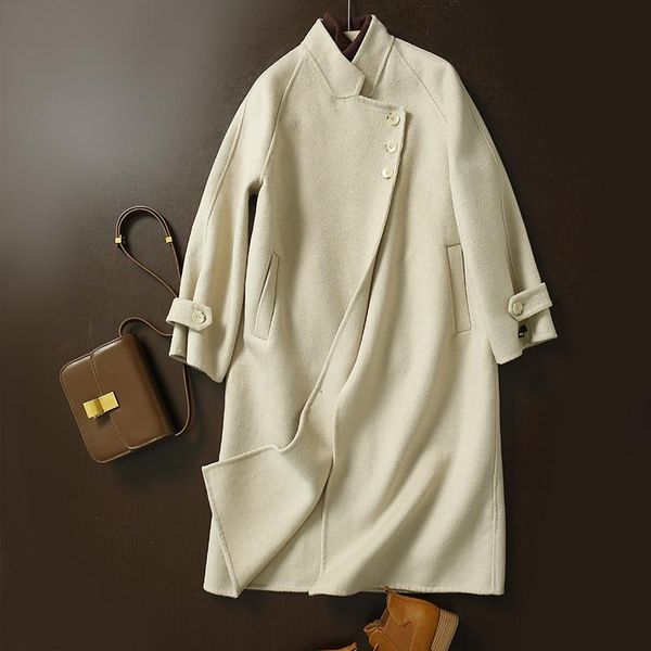 women's wool & blends elegant 100%wool coat for women 2021 autumn winter japan style hand-sewn cashmere office lady female k114, Black
women's wool & blends elegant 100%wool coat for women 2021 autumn winter japan style hand-sewn cashmere office lady female k114, Black