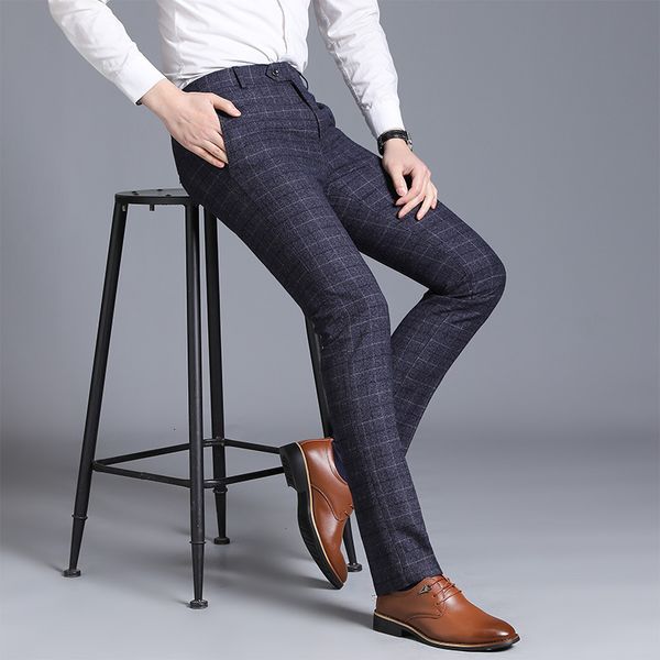 men's pants suit business casual wedding long trousers man england stly plaid office formal brand clothing tzjv, Black
men's pants suit business casual wedding long trousers man england stly plaid office formal brand clothing tzjv, Black
