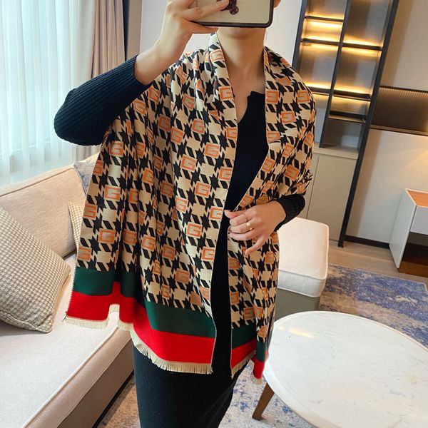 tippet muffler scarf thousand bird check color matching stripe imitation cashmere scarf women's winter warm thickened fashion versatile, Blue;gray
tippet muffler scarf thousand bird check color matching stripe imitation cashmere scarf women's winter warm thickened fashion versatile, Blue;gray