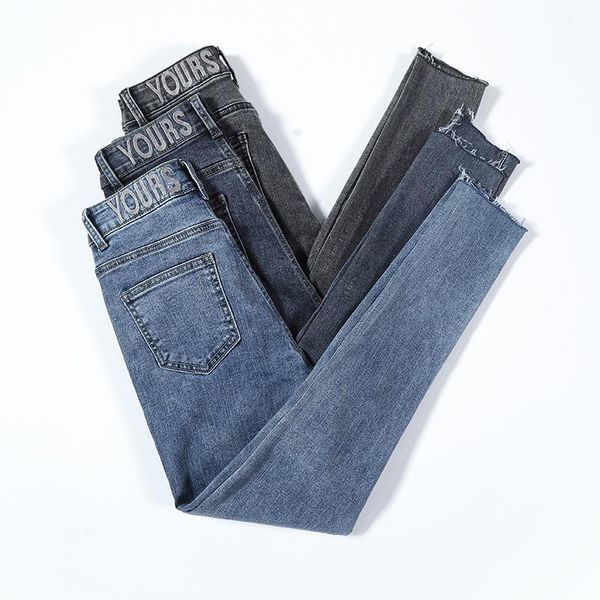 women's jeans women fashion stretch button high waisted denim pencil pants slimtight-fitting all-match net red models nine-point, Blue
women's jeans women fashion stretch button high waisted denim pencil pants slimtight-fitting all-match net red models nine-point, Blue